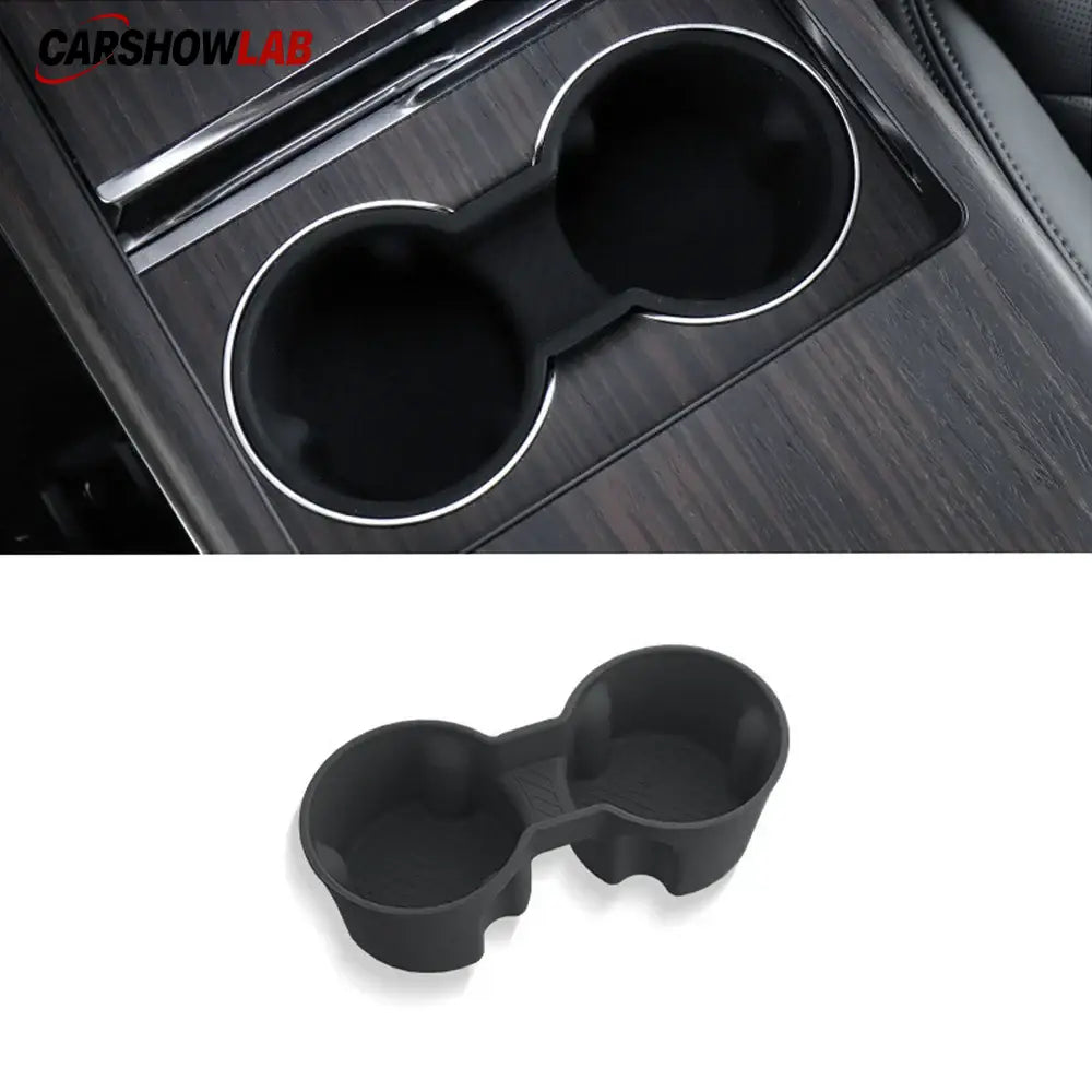 Anti-Slip Cup Holder Insert for 2021+ Tesla Model S/X | Premium Silicone - Tesla Interior Accessories > Center Console