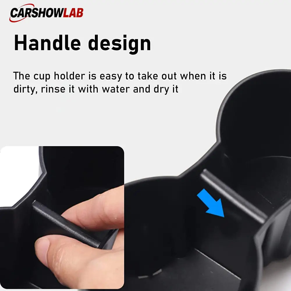 Anti-Slip Cup Holder Insert for 2021+ Tesla Model S/X | Premium Silicone - Tesla Interior Accessories > Center Console