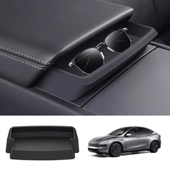 Armrest Storage Tray for Tesla Model Y Juniper 2025+ | Silicone Sunglasses Box - Tesla Interior Accessories > Center