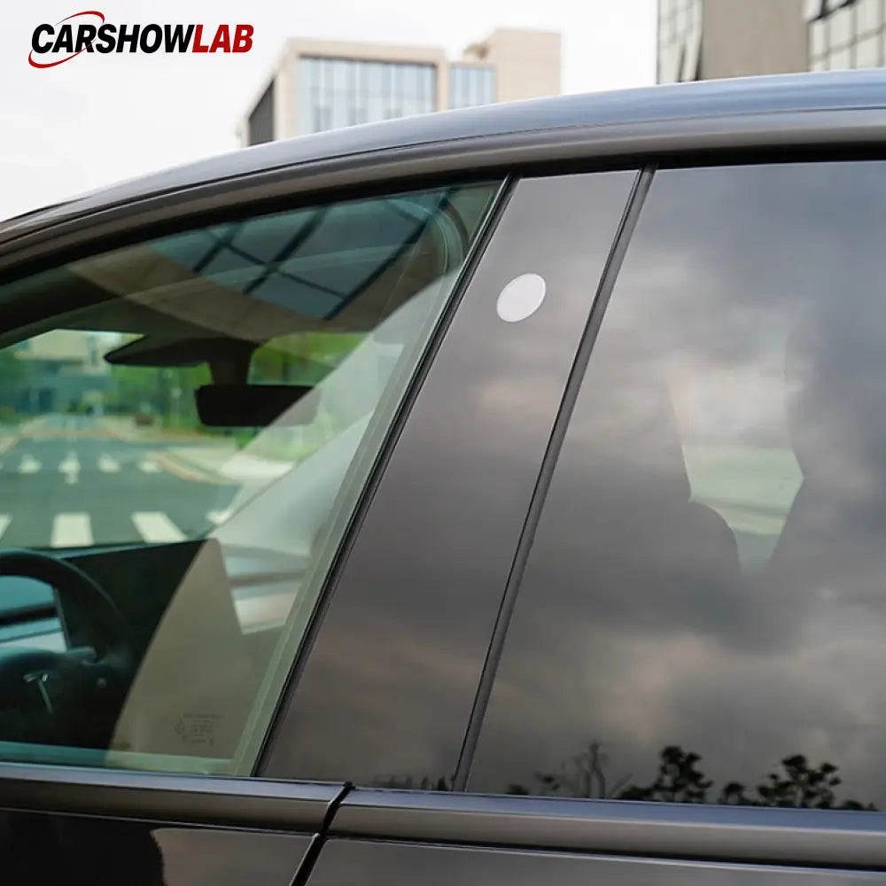 B-Pillar Protective Film for Tesla Model Y 2021-2024 | Glossy Black Anti-Scratch - Tesla Exterior Accessories >