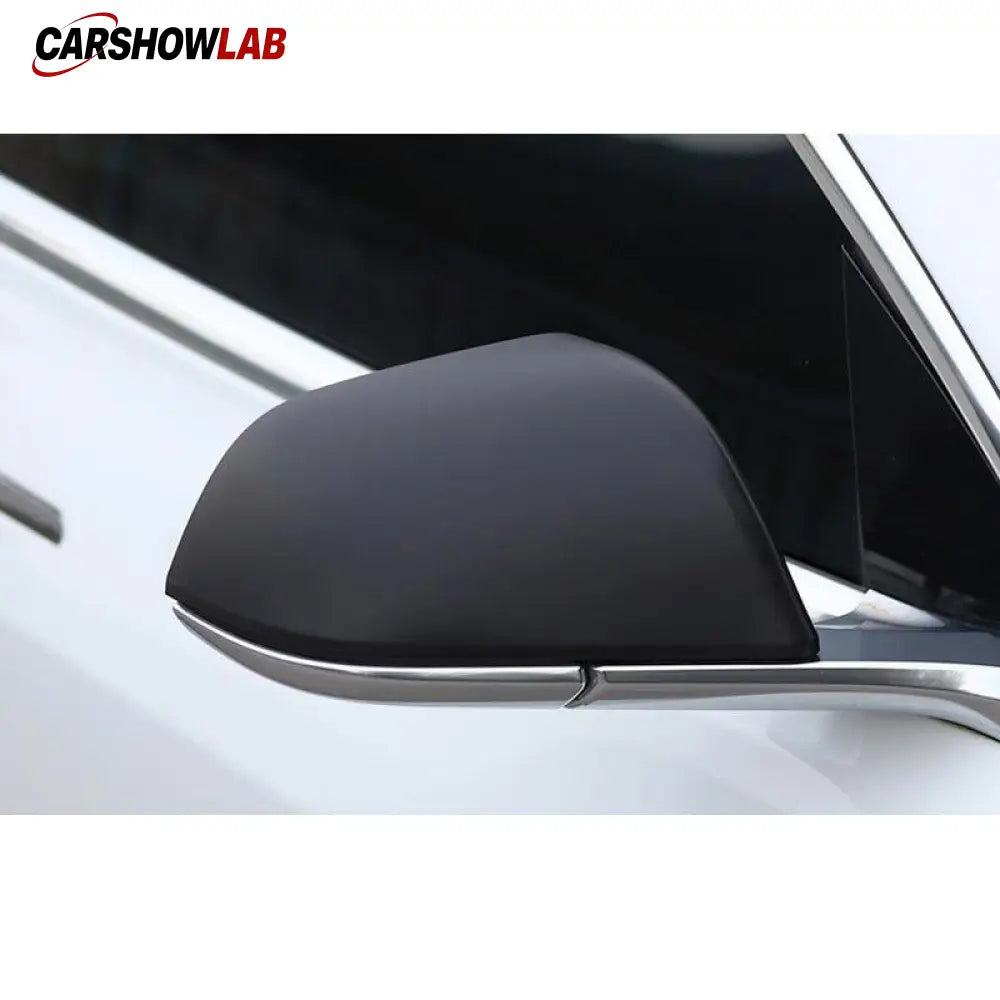 Carbon Fiber Pattern Mirror Caps for Tesla Model 3 | ABS Side Mirror Housing - Tesla Exterior Accessories > Exterior
