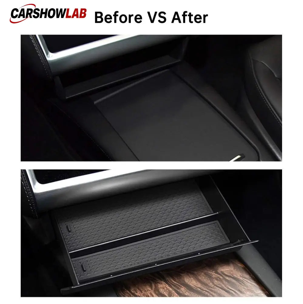 Center Console Cubby Drawer for Tesla Model S & X 2012-2020 Organizer - Tesla Interior Accessories > Center Console >