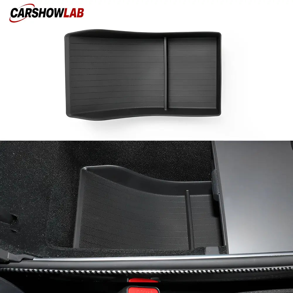Center Console Organizer Mat for Tesla Model 3/Y - Noise Reducing Rubber Insert - Tesla Interior Accessories > Center