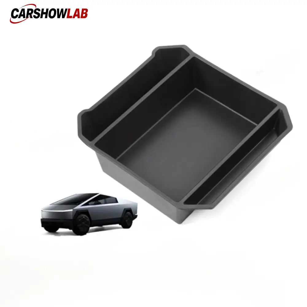 Center Console Storage Box for Tesla Cybertruck 2024+ | Anti-Slip Flocked Liner - Tesla Interior Accessories >