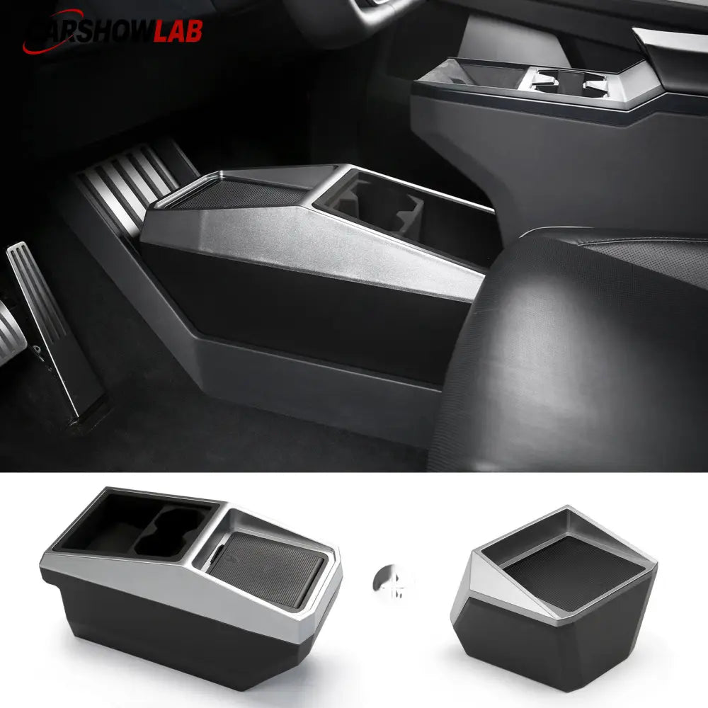Cybertruck Center Console Floor Storage Box | Tesla Interior Accessories - overstock