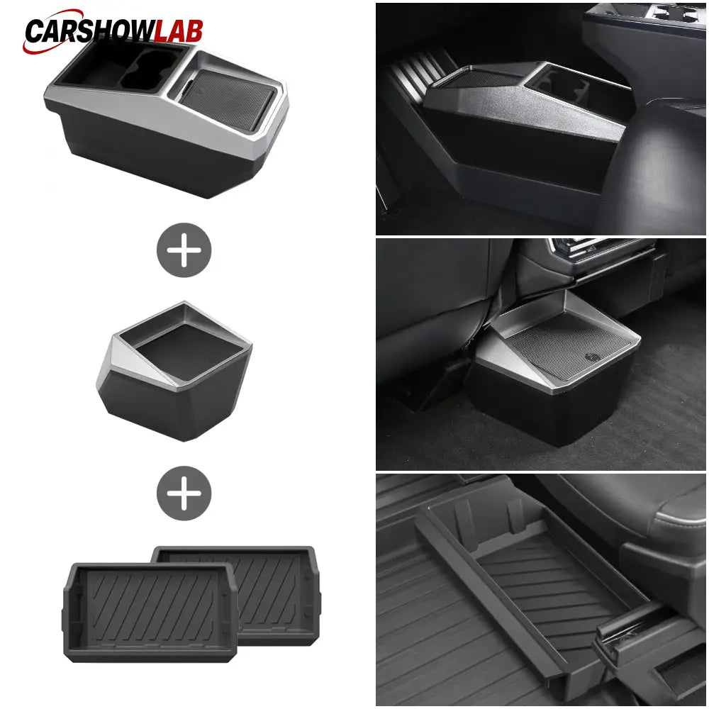 Cybertruck Center Console Floor Storage Box | Tesla Interior Accessories - overstock