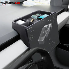Cybertruck Center Console Organizer - Behind Screen Storage with DIY Mount - overstock