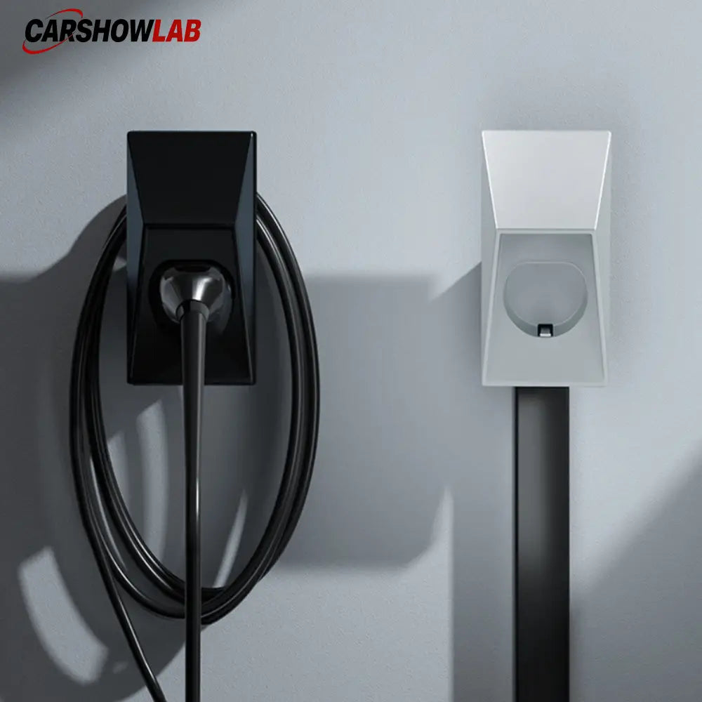 Cybertruck Style Tesla Charger Organizer - Waterproof Wall Mount for Model Y/3/X - Tesla Exterior Accessories > Charger