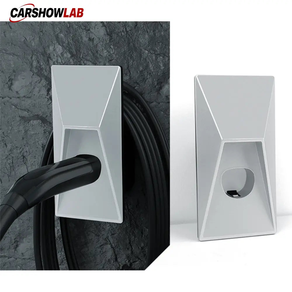 Cybertruck Style Tesla Charger Organizer - Waterproof Wall Mount for Model Y/3/X - Tesla Exterior Accessories > Charger