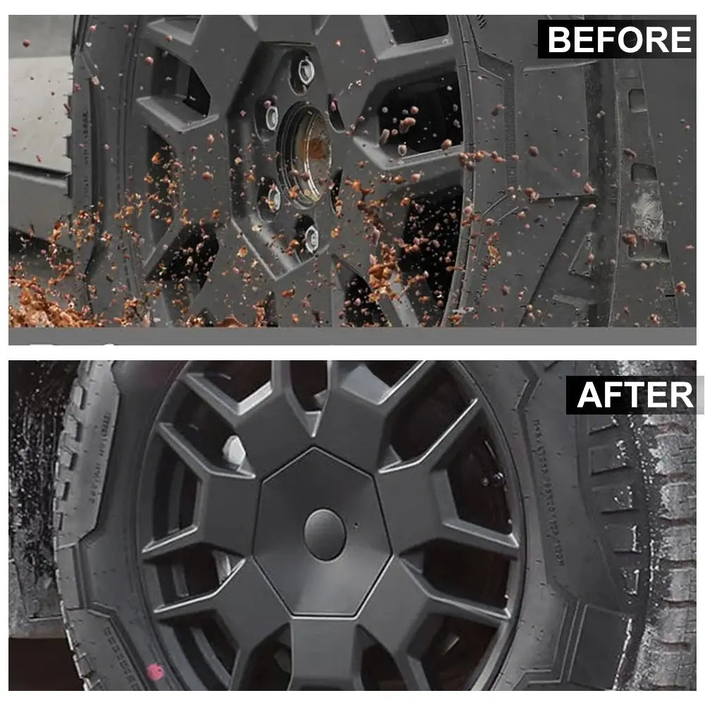 Cybertruck Wheel Center Caps & Lug Nut Covers - Rust Protection Heptagonal 4pcs - Tesla Exterior Accessories > Wheel >