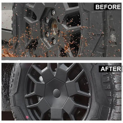 Cybertruck Wheel Center Caps & Lug Nut Covers - Rust Protection Heptagonal 4pcs - Tesla Exterior Accessories > Wheel >