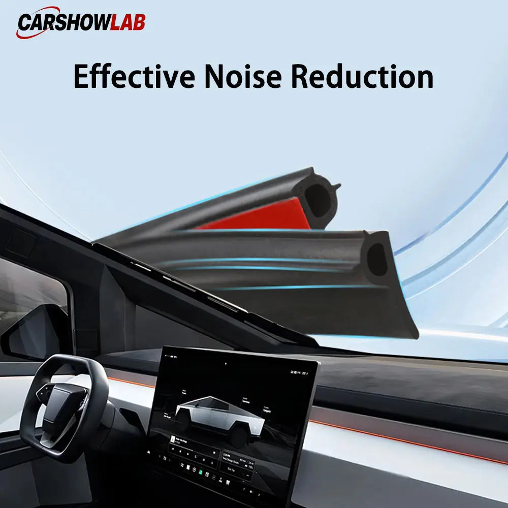 Cybertruck Wind Noise Reduction Kit | 4-Door Rubber Seal Weather Stripping - Tesla Interior Accessories > Doors >
