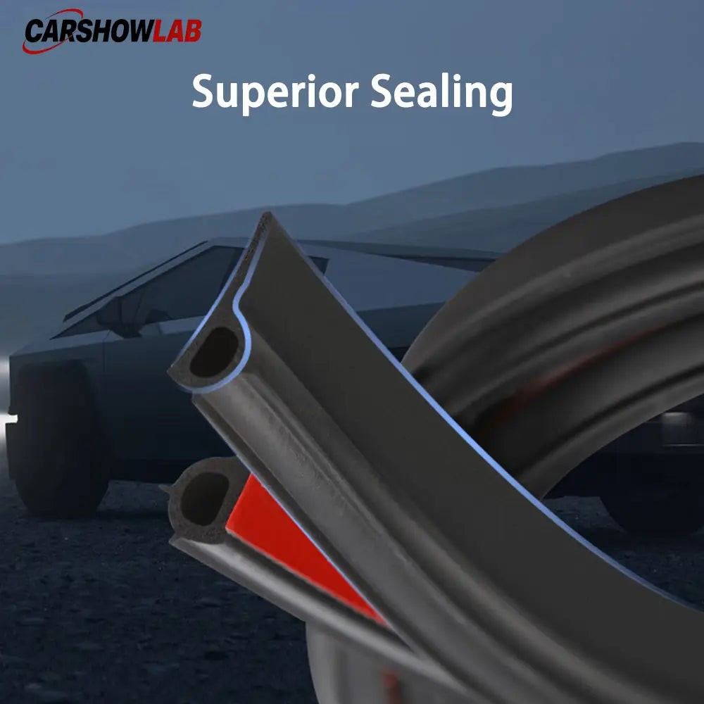 Cybertruck Wind Noise Reduction Kit | 4-Door Rubber Seal Weather Stripping - Tesla Interior Accessories > Doors >