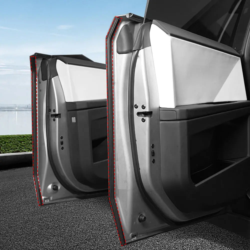 Cybertruck Wind Noise Reduction Kit | 4-Door Rubber Seal Weather Stripping - Tesla Interior Accessories > Doors >