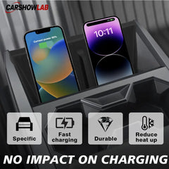 Cybertruck Wireless Charger Silicone Cover - Non-Slip Phone Charging Pad Mat - Tesla Interior Accessories > Center