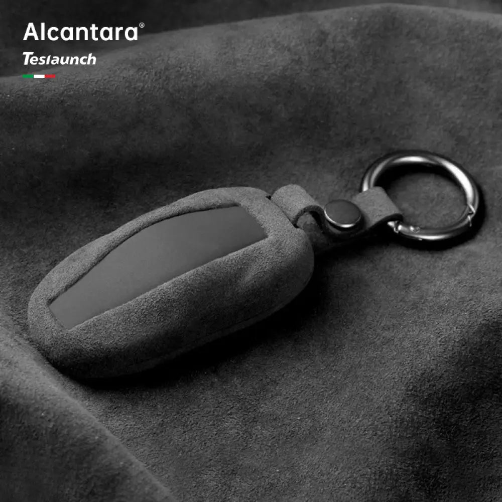 Genuine Alcantara Tesla Key Fob Case - Fits Model 3 Model Y Model S & X - Tesla Exterior Accessories > Remote Key Cover