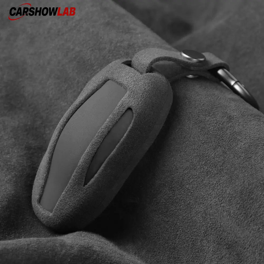 Genuine Alcantara Tesla Key Fob Case - Fits Model 3 Model Y Model S & X - Tesla Exterior Accessories > Remote Key Cover