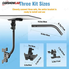 Heavy Duty Starlink Gen 3 Roof Mount - Waterproof Wall Bracket (Adjustable) - Tesla Interior Accessories > Starlink