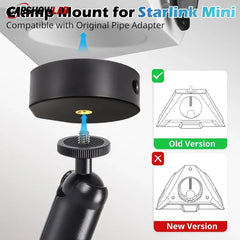 Heavy Duty Starlink Mini Pole Mount - Adjustable Aluminum Clamp Kit - Tesla Exterior Accessories > Starlink