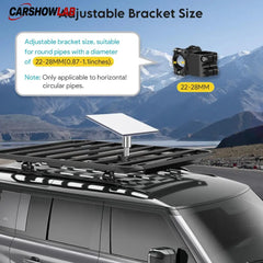 Heavy Duty Starlink Mini Roof Rack Mount | 22-28mm Round Tube Clamp - Tesla Exterior Accessories > Starlink