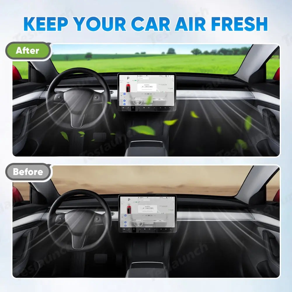 HEPA Cabin Air Filter for Tesla Model Y 2020-2024 | Activated Carbon Kit - Tesla Interior Accessories > Air Filter