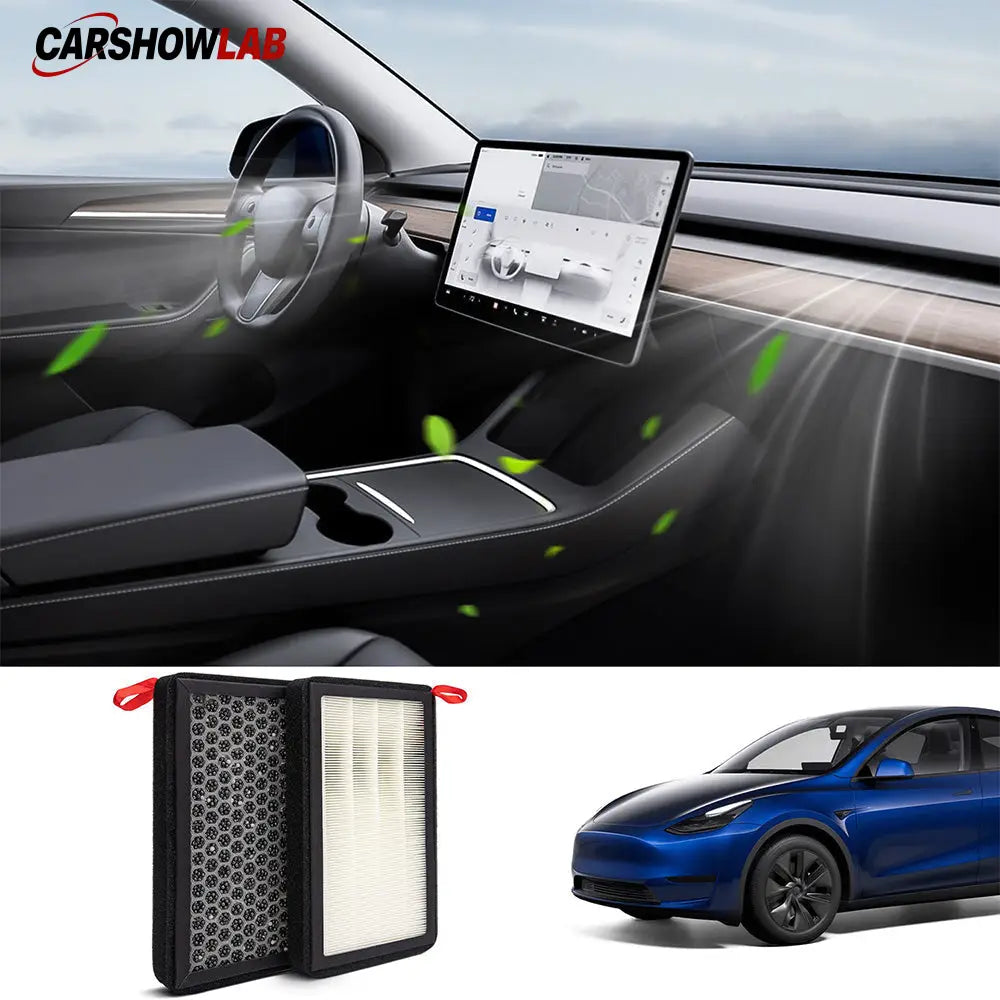HEPA Cabin Air Filter for Tesla Model Y 2020-2024 | Activated Carbon Kit - Tesla Interior Accessories > Air Filter