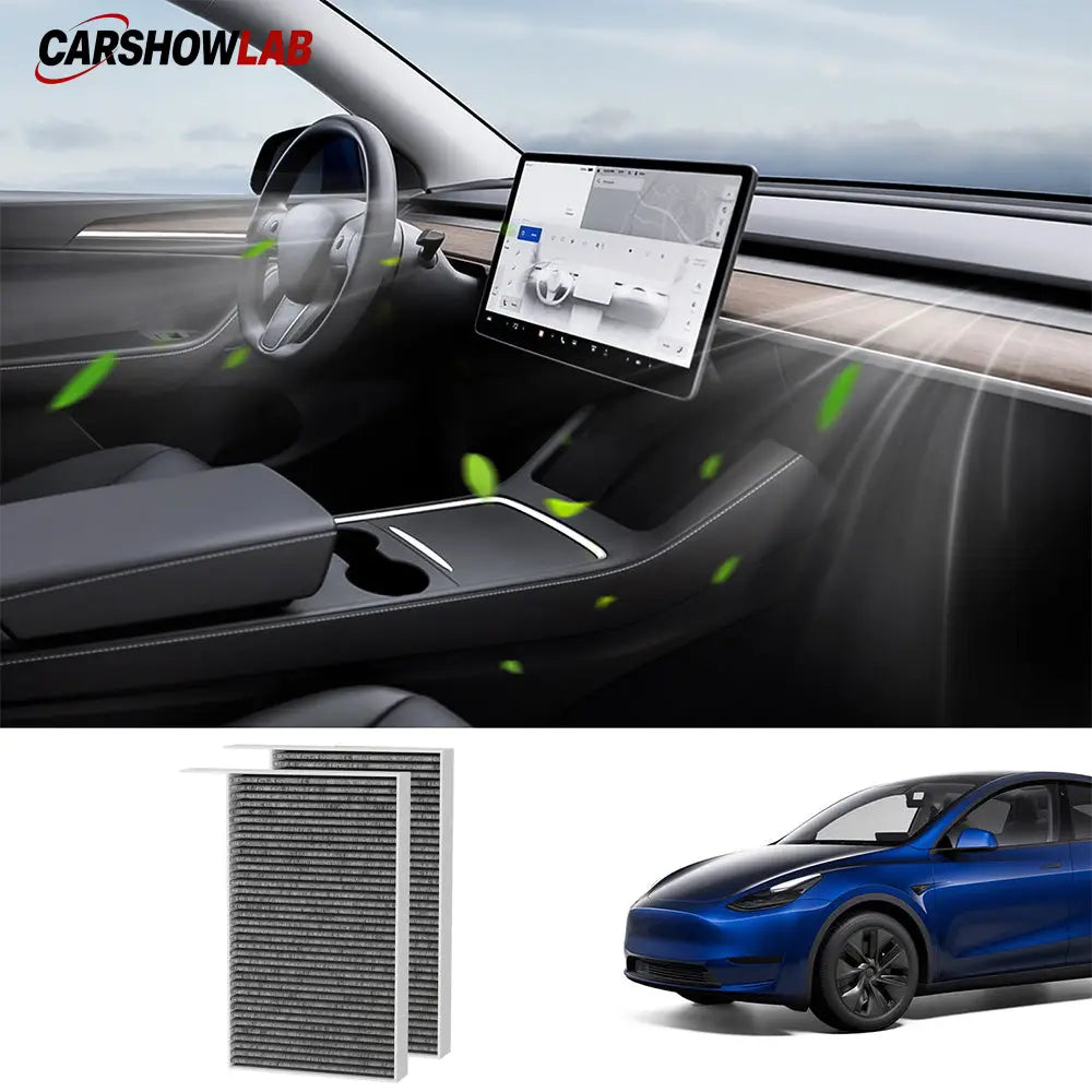 HEPA Cabin Air Filter for Tesla Model Y 2020-2024 | Activated Carbon Kit - Tesla Interior Accessories > Air Filter