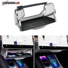 Hidden Center Screen Storage Box for Tesla Model 3 Y | Lower Console Organizer - Tesla Interior Accessories > Center
