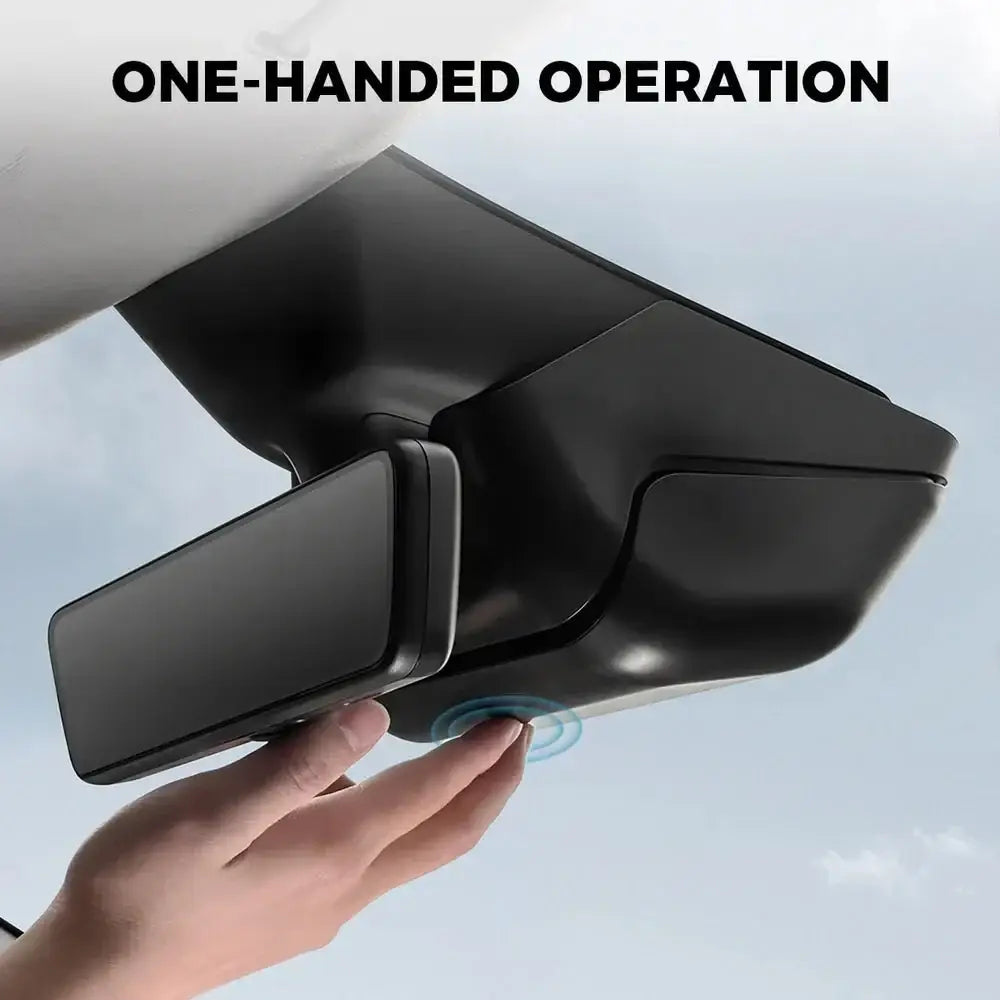 Hidden Sunglasses Case for Tesla Model Y 2025+ Juniper | Overhead Storage - Model Y Juniper 2025+ - Tesla Interior