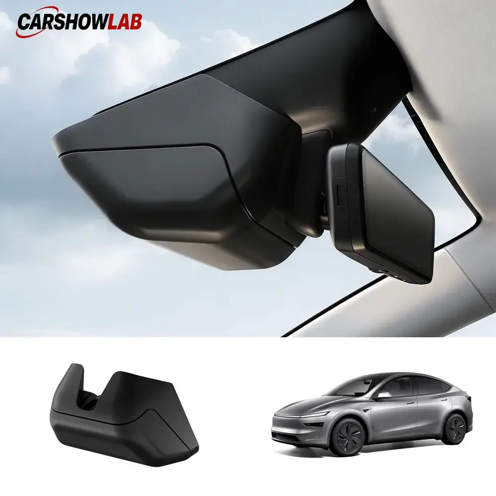 Hidden Sunglasses Case for Tesla Model Y 2025+ Juniper | Overhead Storage - Model Y Juniper 2025+ - Tesla Interior