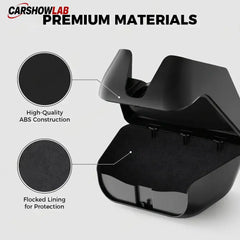 Hidden Sunglasses Case for Tesla Model Y 2025+ Juniper | Overhead Storage - Model Y Juniper 2025+ - Tesla Interior