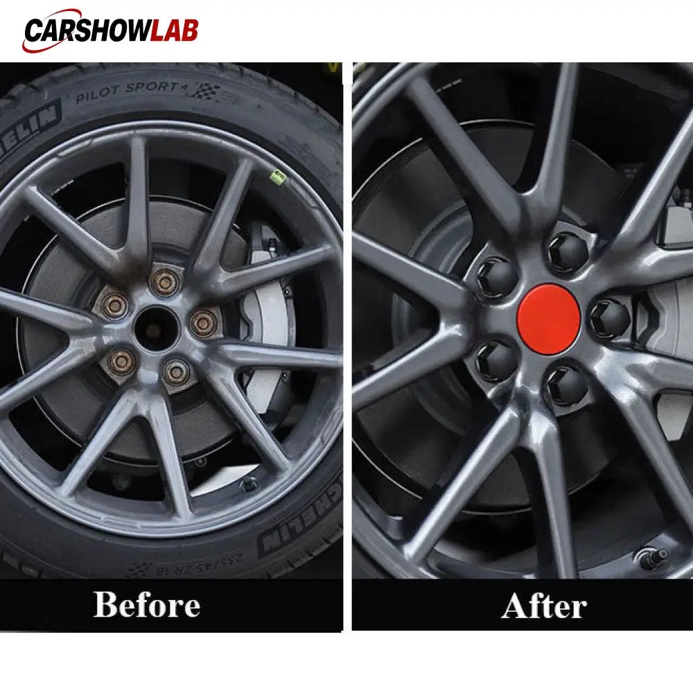 Lug Nut Caps for Tesla Model 3 & Model Y | 2024 Wheel Accessory Set - Tesla Exterior Accessories > Wheel > Wheel Cap Kit
