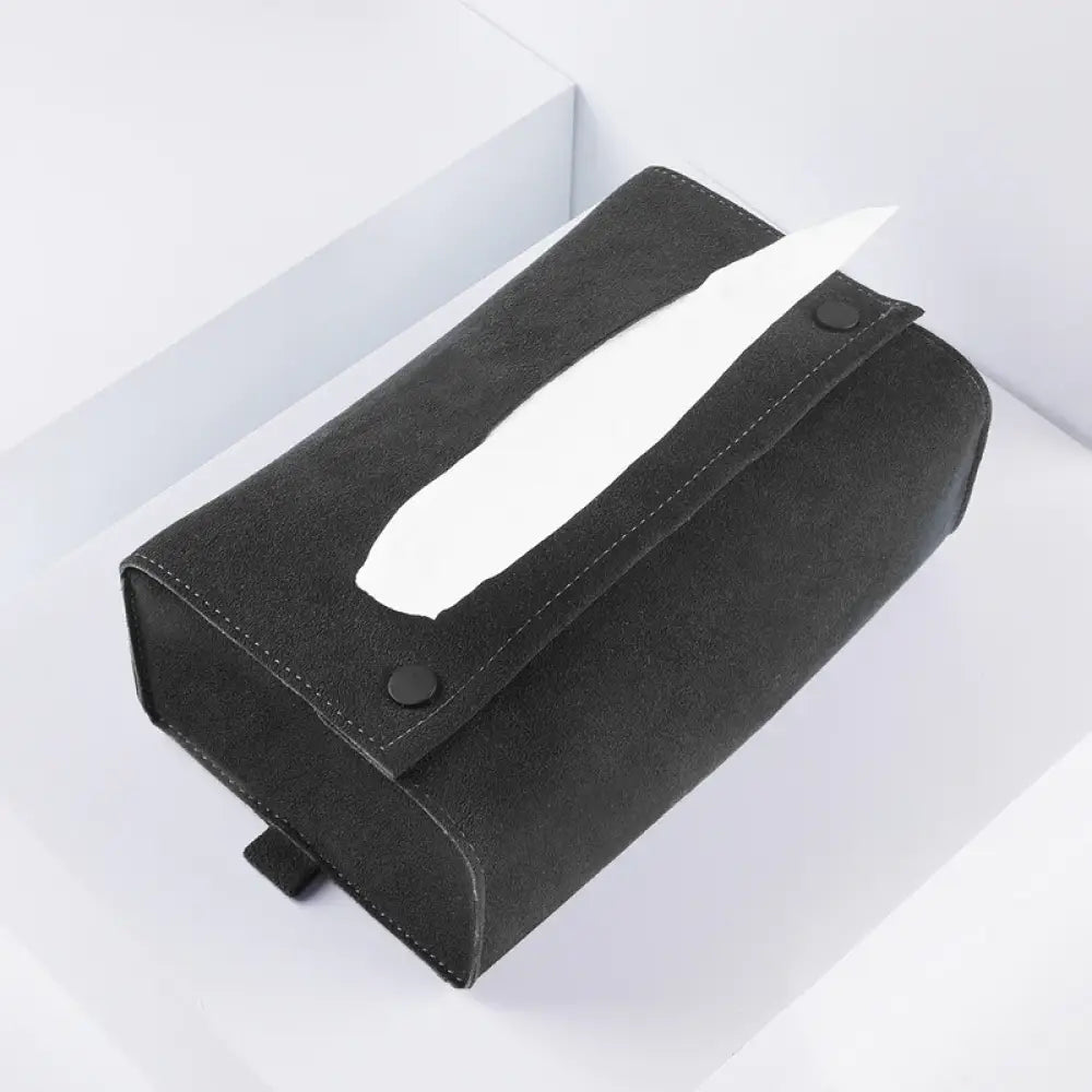 Luxury Alcantara Car Tissue Holder for Tesla Model 3 Y X S | Suede Interior Decor - Tesla Interior Accessories > Seat >