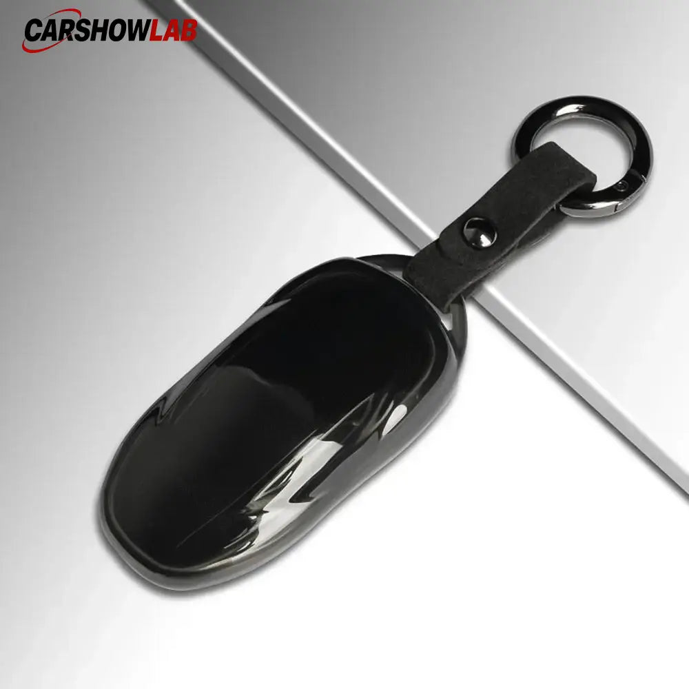 Luxury Tesla Key Fob Protector - Zinc Alloy & Leather for Model 3 Y S X - Tesla Exterior Accessories > Remote Key Cover