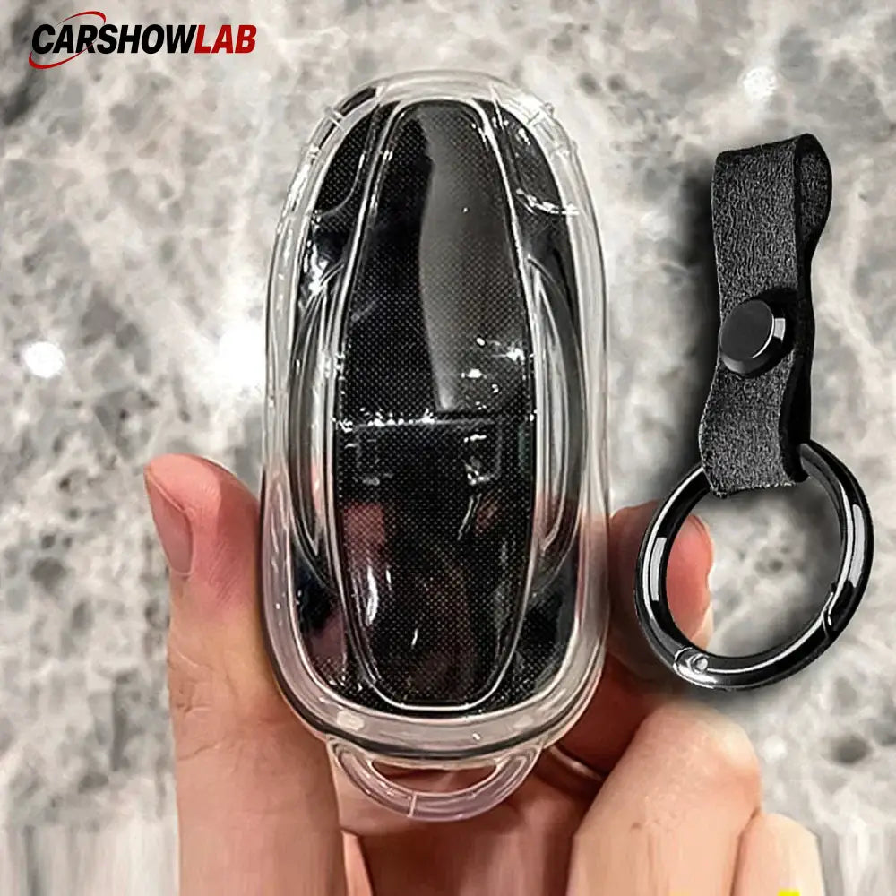 Luxury Tesla Key Fob Protector - Zinc Alloy & Leather for Model 3 Y S X - Tesla Exterior Accessories > Remote Key Cover