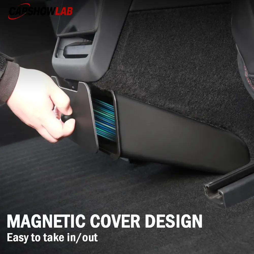Magnetic Rear Seat Organizer & Trash Bin for Tesla Model 3 Highland 2024+ - Tesla Interior Accessories > Seat >