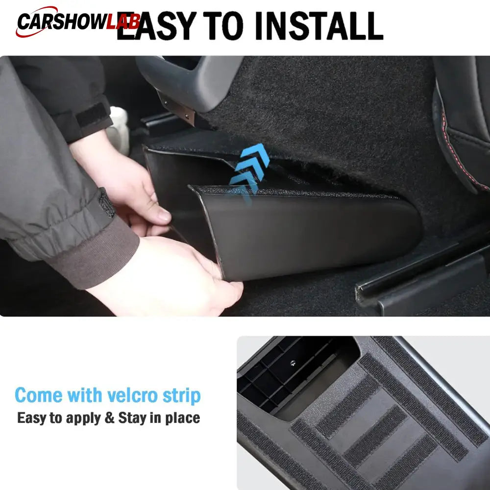 Magnetic Rear Seat Organizer & Trash Bin for Tesla Model 3 Highland 2024+ - Tesla Interior Accessories > Seat >