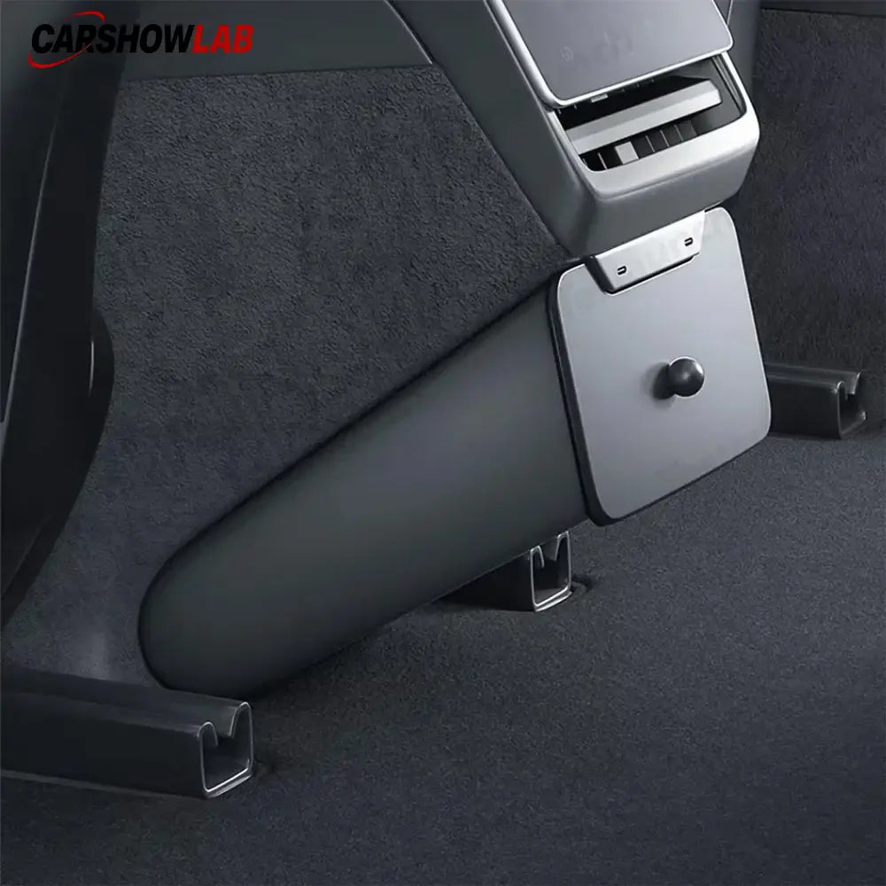 Magnetic Rear Seat Organizer & Trash Can for Tesla Model Y Juniper 2025+ - Tesla Interior Accessories > Seat >