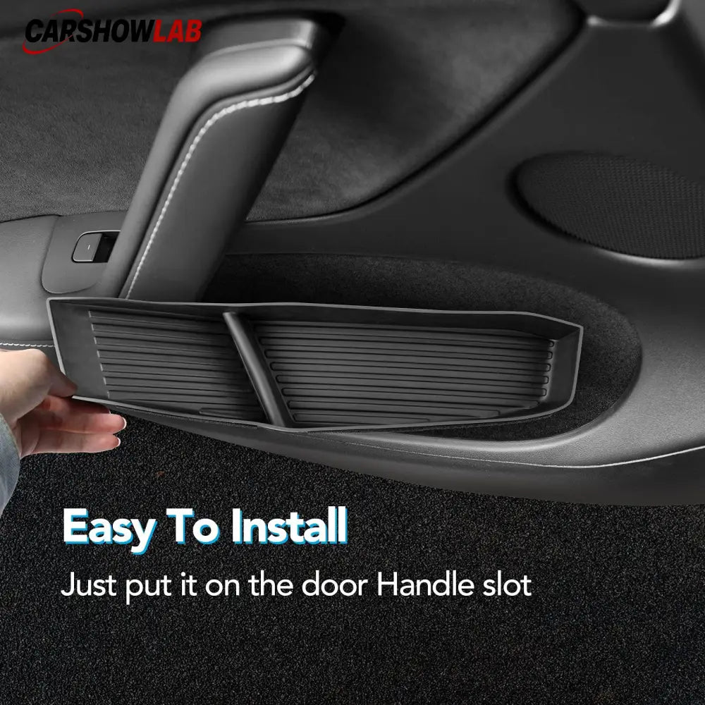 Model Y Door Handle Storage Organizer 2021-2024 - Premium TPE Side Box Set of 4 - Tesla Interior Accessories > Doors >