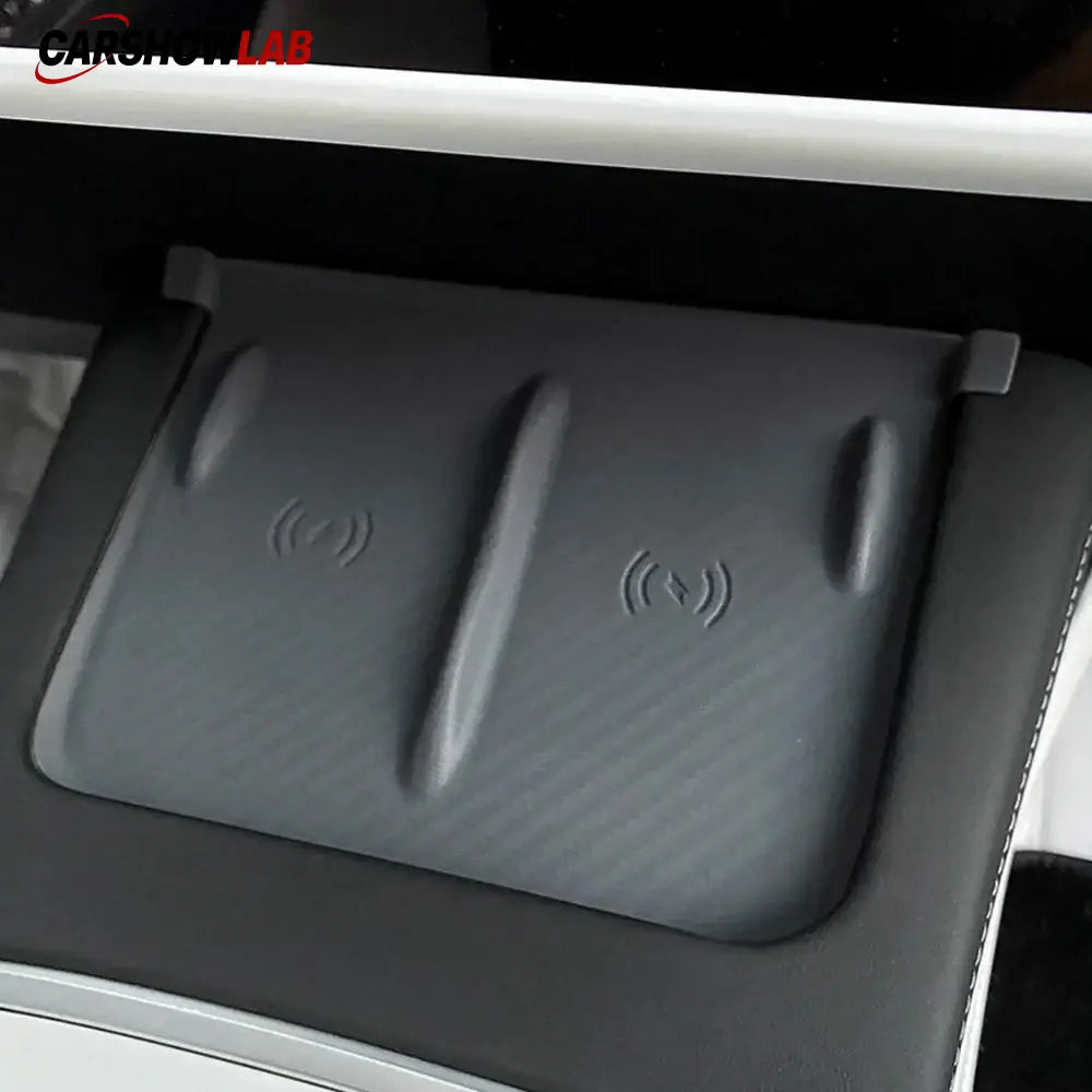 Non-Slip Wireless Charger Mat for Tesla Model Y & 3 | Washable Silicone Cover - Tesla Interior Accessories > Center