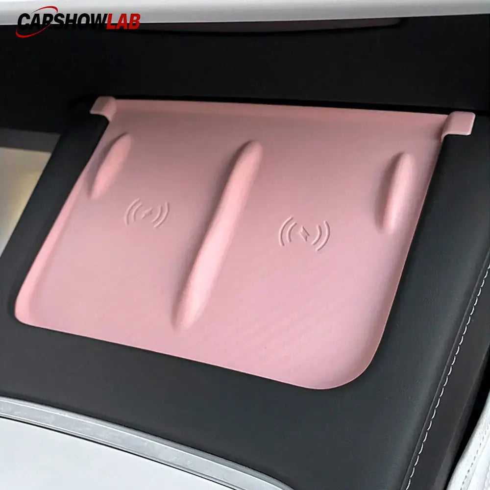 Non-Slip Wireless Charger Mat for Tesla Model Y & 3 | Washable Silicone Cover - Tesla Interior Accessories > Center