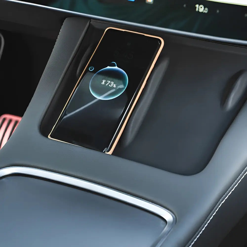Non-Slip Wireless Charger Mat for Tesla Model Y & 3 | Washable Silicone Cover - Tesla Interior Accessories > Center