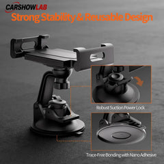Portable Starlink Mini Mount | Heavy Duty Suction Cup for Van & Travel - Tesla Interior Accessories > Starlink