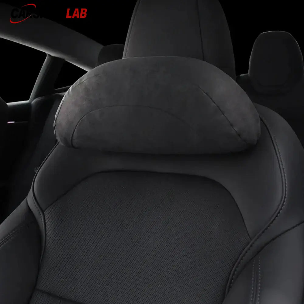 Premium Alcantara Tesla Neck & Back Support - Memory Foam Pillow for Model 3/Y - Tesla Interior Accessories > Seat >