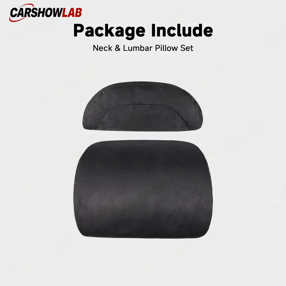 Premium Alcantara Tesla Neck & Back Support - Memory Foam Pillow for Model 3/Y - Tesla Interior Accessories > Seat >
