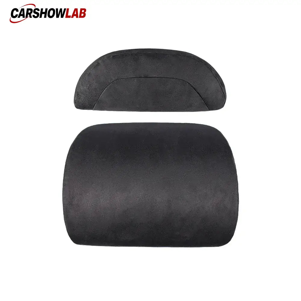 Premium Alcantara Tesla Neck & Back Support - Memory Foam Pillow for Model 3/Y - Tesla Interior Accessories > Seat >
