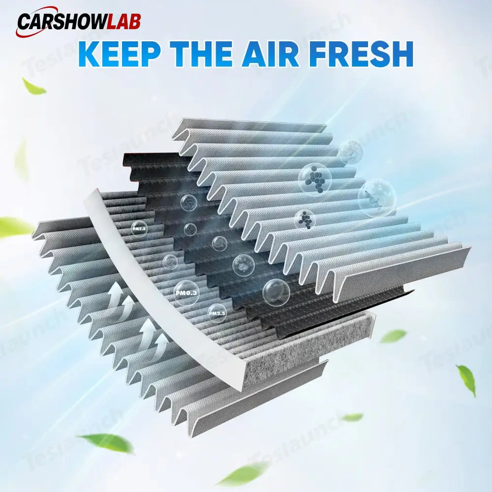 Premium Tesla Model 3 Cabin Air Filter - HEPA & Activated Carbon Replacement - Tesla Interior Accessories > Air Filter
