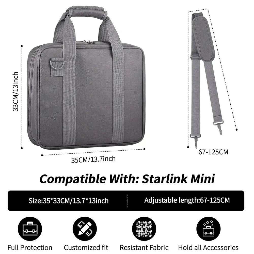 Protective Case for Starlink Mini - Portable Shoulder Bag Fits All Gear - Tesla Exterior Accessories > Starlink