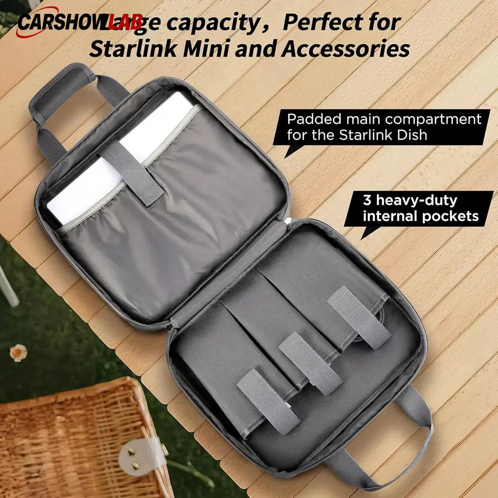Protective Case for Starlink Mini - Portable Shoulder Bag Fits All Gear - Tesla Exterior Accessories > Starlink