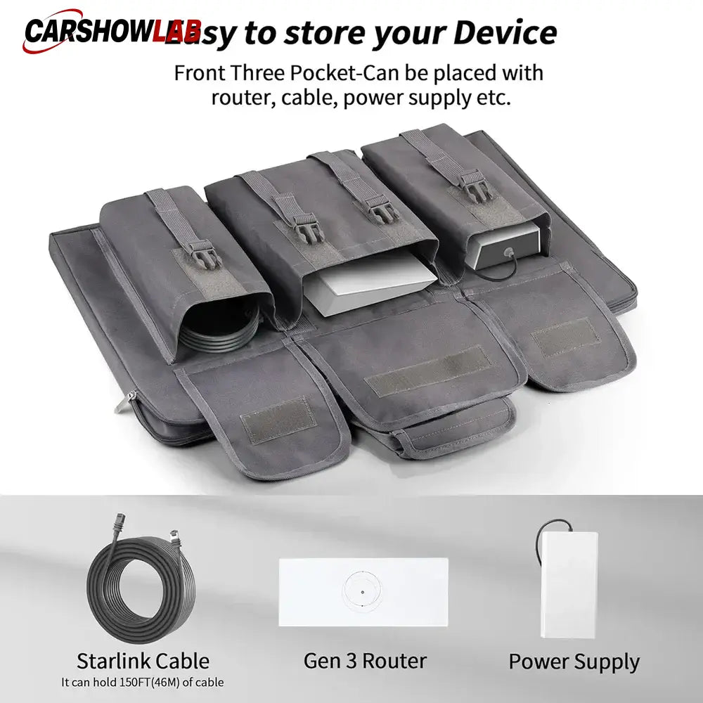 Protective Travel Bag for Starlink Gen 3 | Rugged Storage Case for RV & Camping - Tesla Exterior Accessories > Starlink